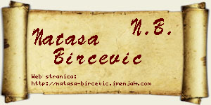 Nataša Birčević vizit kartica